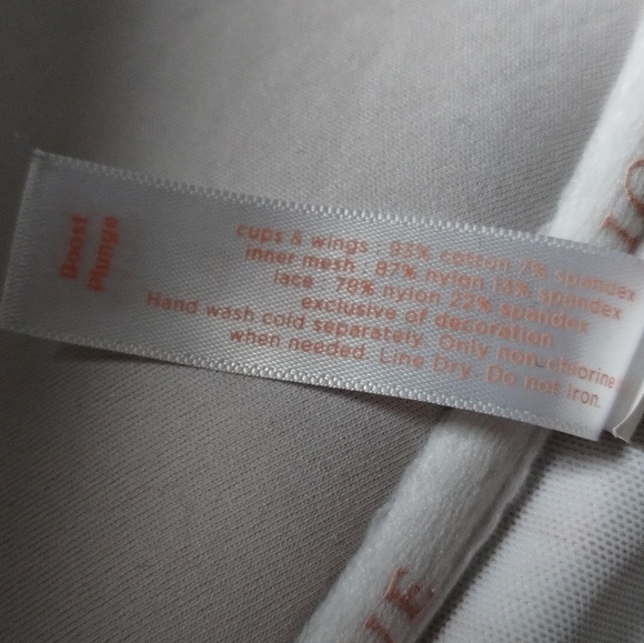 Cacique Striped Pink and White Boost Plunge Bra Size 44DD - Picture 4 of 4